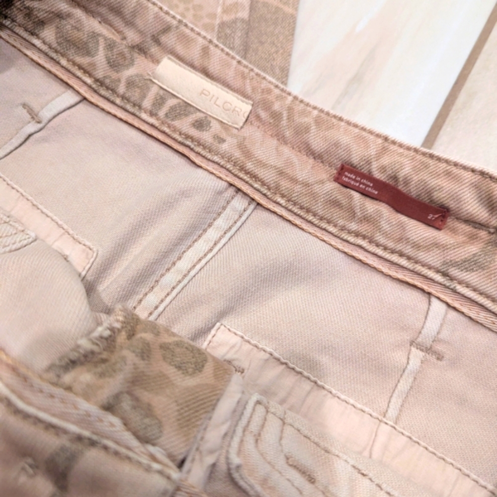 Anthropologie Pilcro Wanderer Jeans Pants Floral Patterned Embroidered 27 Nwot - Picture 8 of 14